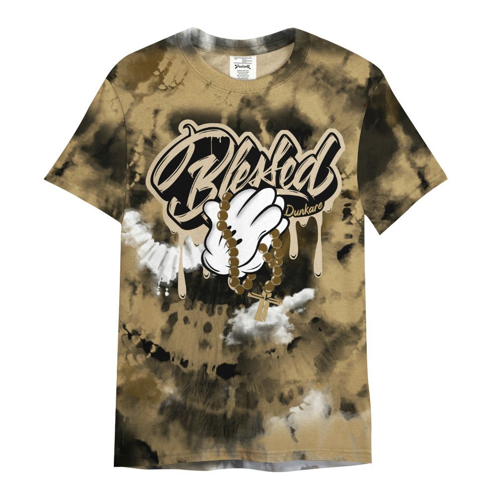 Shirt To Match Black LD 1000 - God Blessed Tie Dye All Over Print