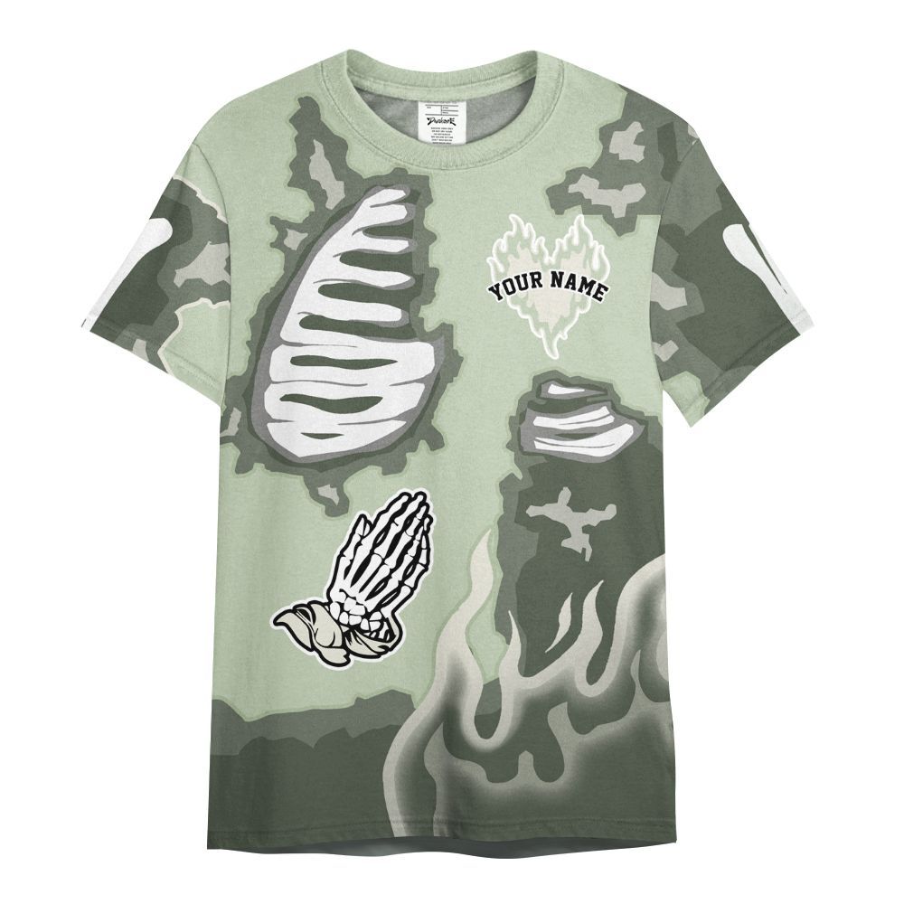 Shirt To Match Seafoam Sail 4s - Dislike Us Graphic Burning Custom Name All Over Print