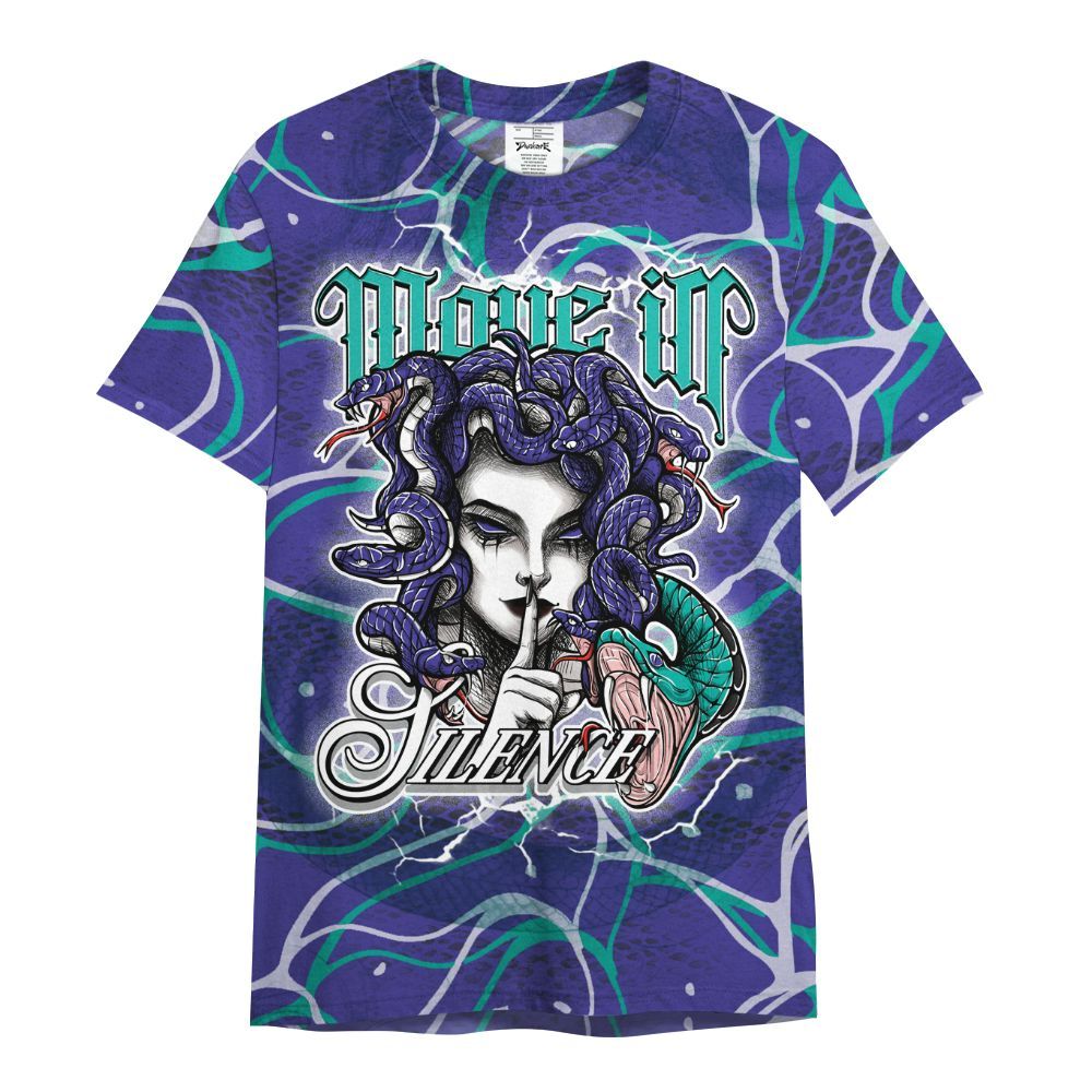 Shirt To Match Retro Grape 5s - Girl Move In Silence All Over Print