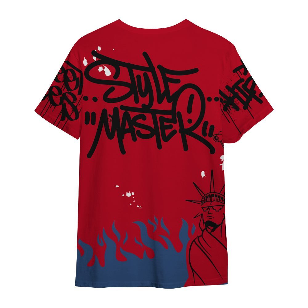 Shirt To Match Air Griffey Max Black Red Navy Blue 1s - Graphic Fck Around Find Out All Over Print