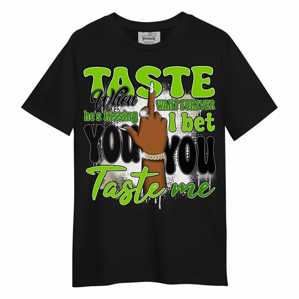 Shirt To Match Electric Green 6s - Taste Me Retro Unisex Shirt