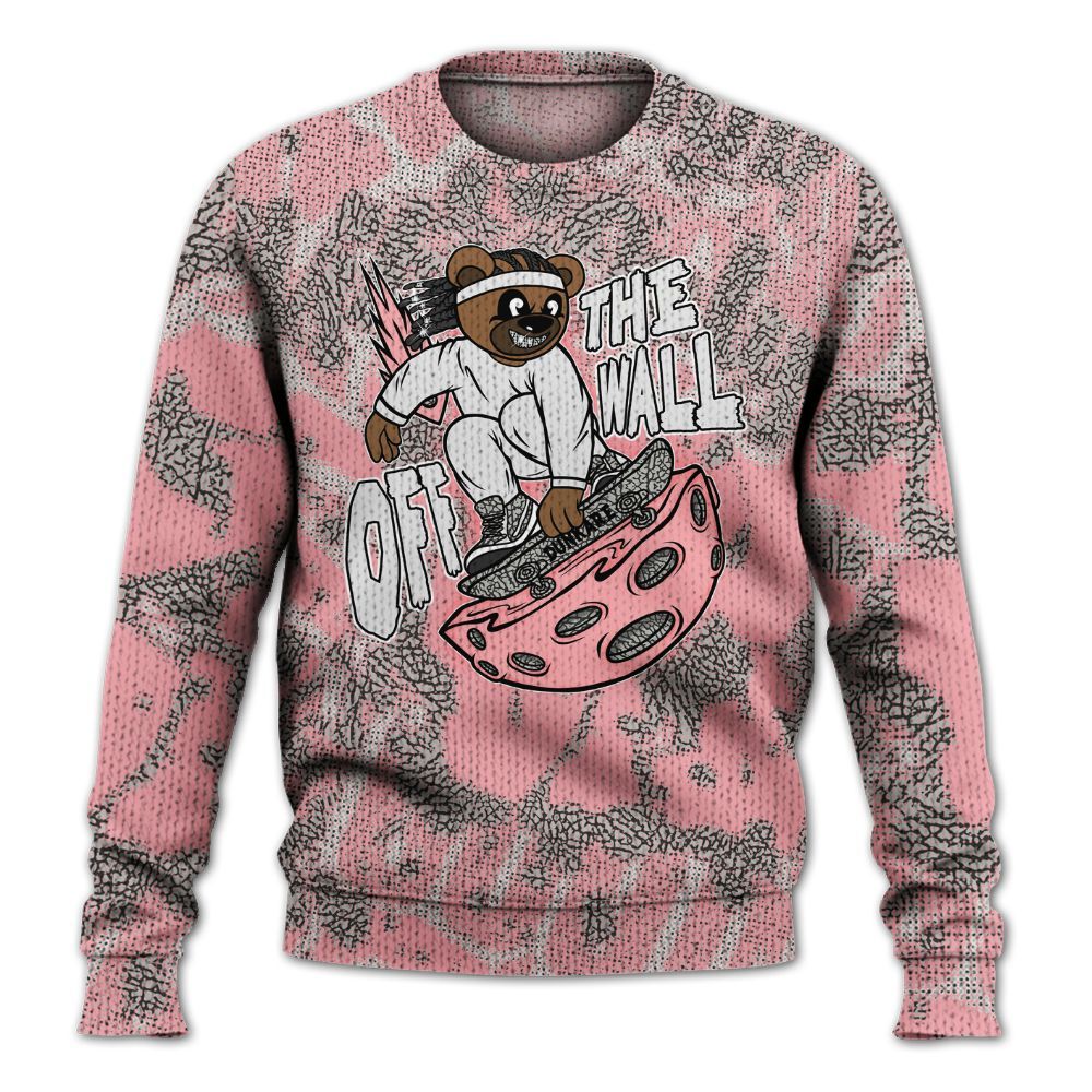 Knitted Sweater To Match Retro Wings 3s - Quirky Bear Street