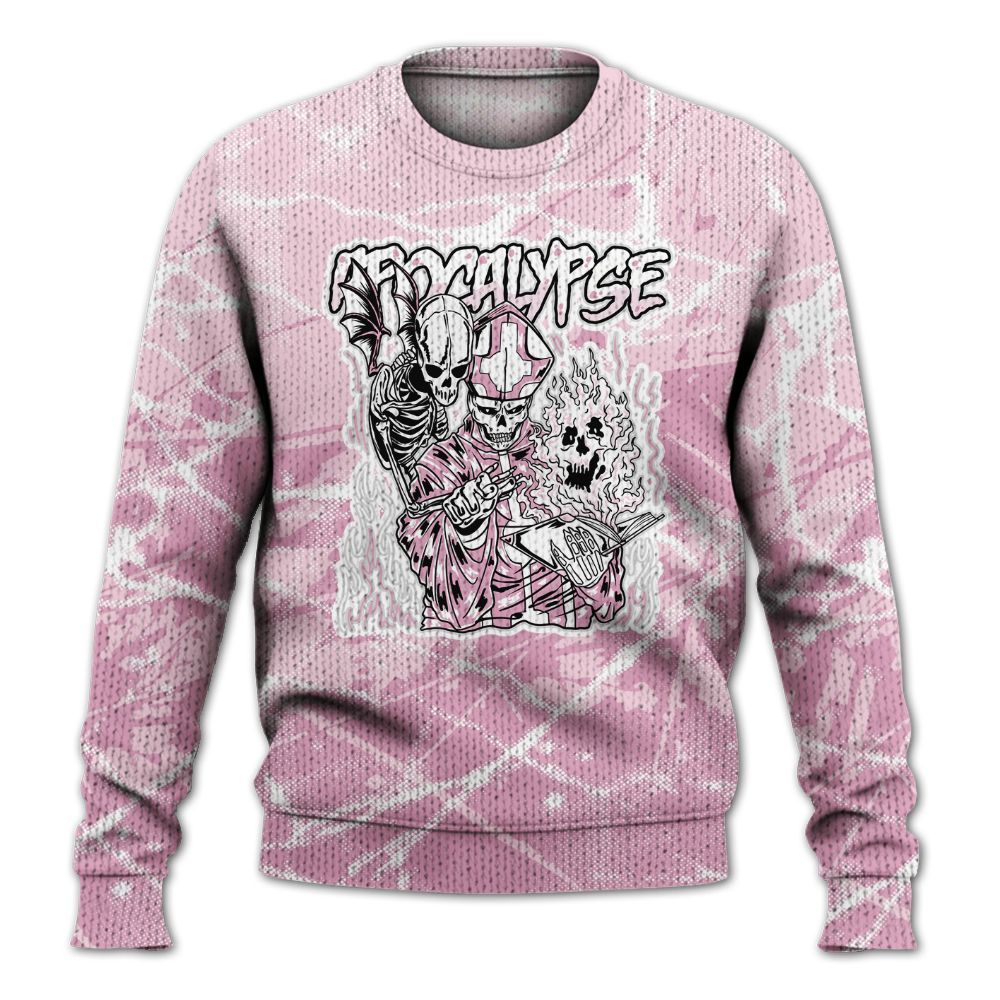 Knitted Sweater To Match Orchid 4s - Apocalypse Skeleton Profound