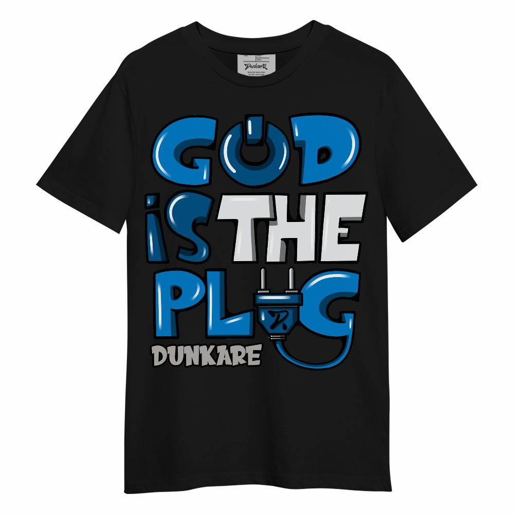 Shirt To Match Military Blue 4s - God Is The Power Cord Unisex Shirt
