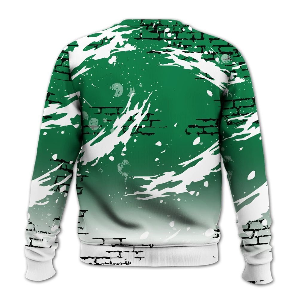 Sweatshirt To Match Pine Green 13s - Values Of Loyalty Drip All Over Print