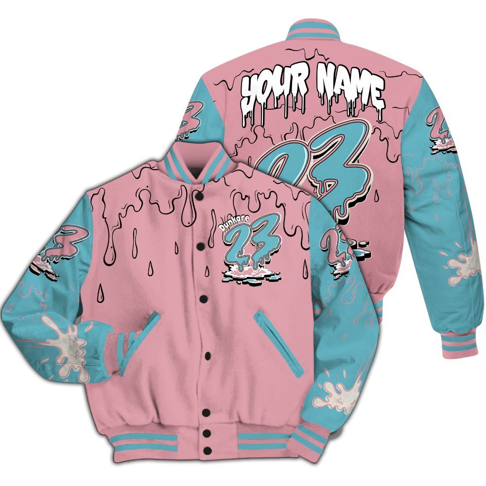 Varsity Jacket To Match Doernbecher 6s - Custom Name 23 Drip All Over Print