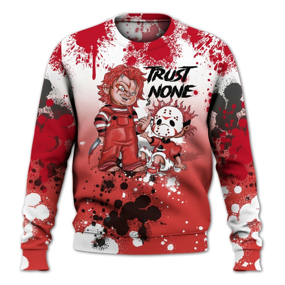Sweatshirt To Match Scoot Zeros ODD City - Trust No One Scary All Over Print