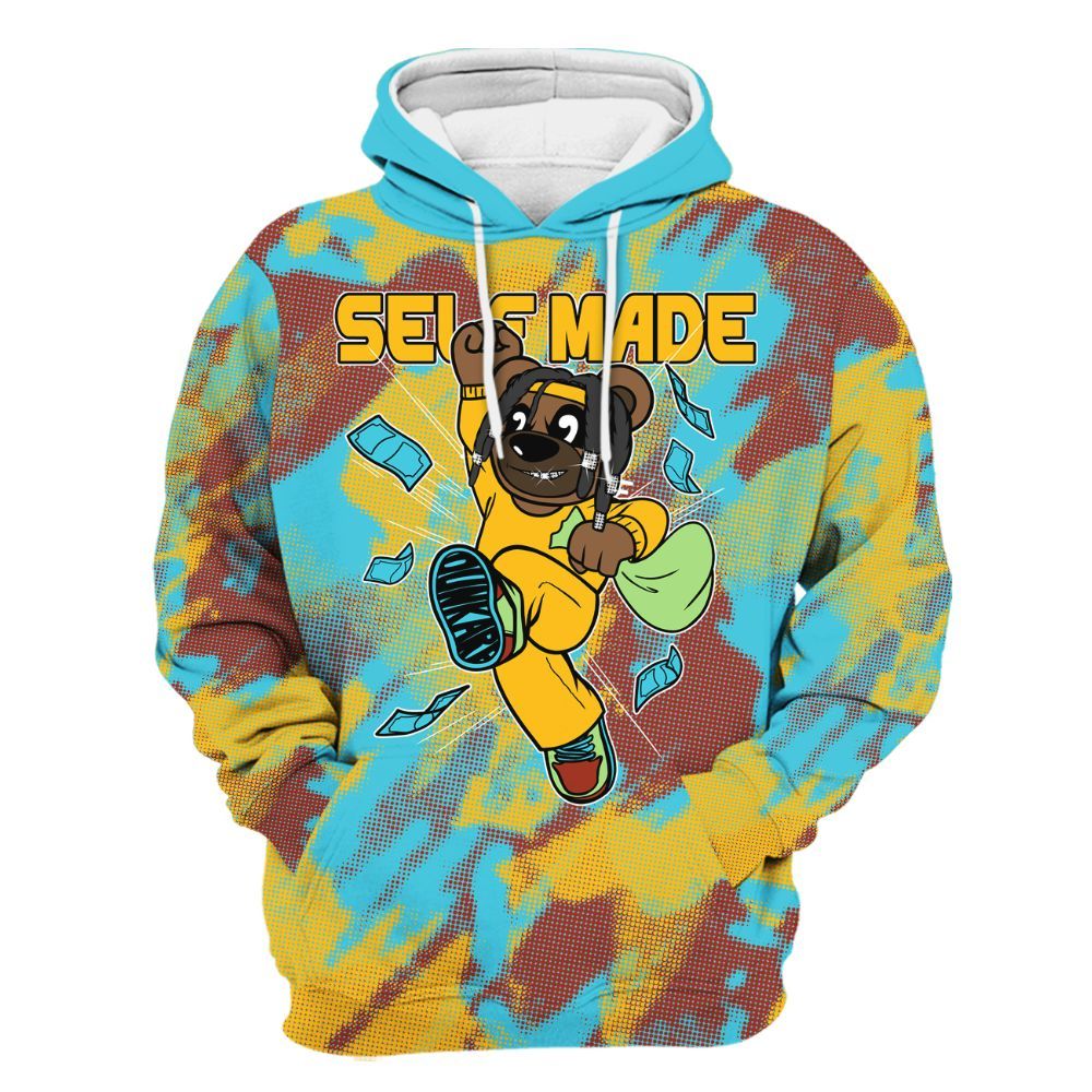 Hoodie To Match SB Dunk Di'Orr Greenwood - Autonomous Bear Abstract Halftone All Over Print