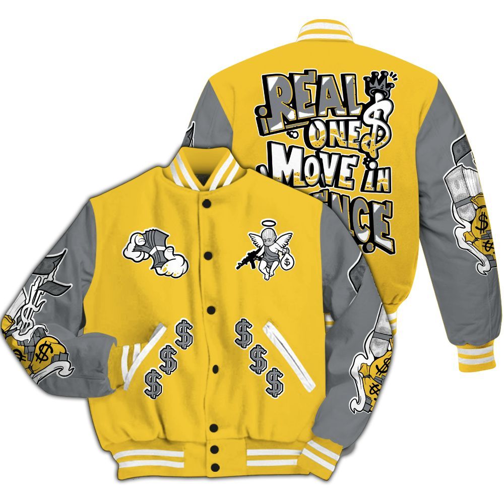 Varsity Jacket To Match Retro Tokyo 5s - Ones Move In Silence All Over Print