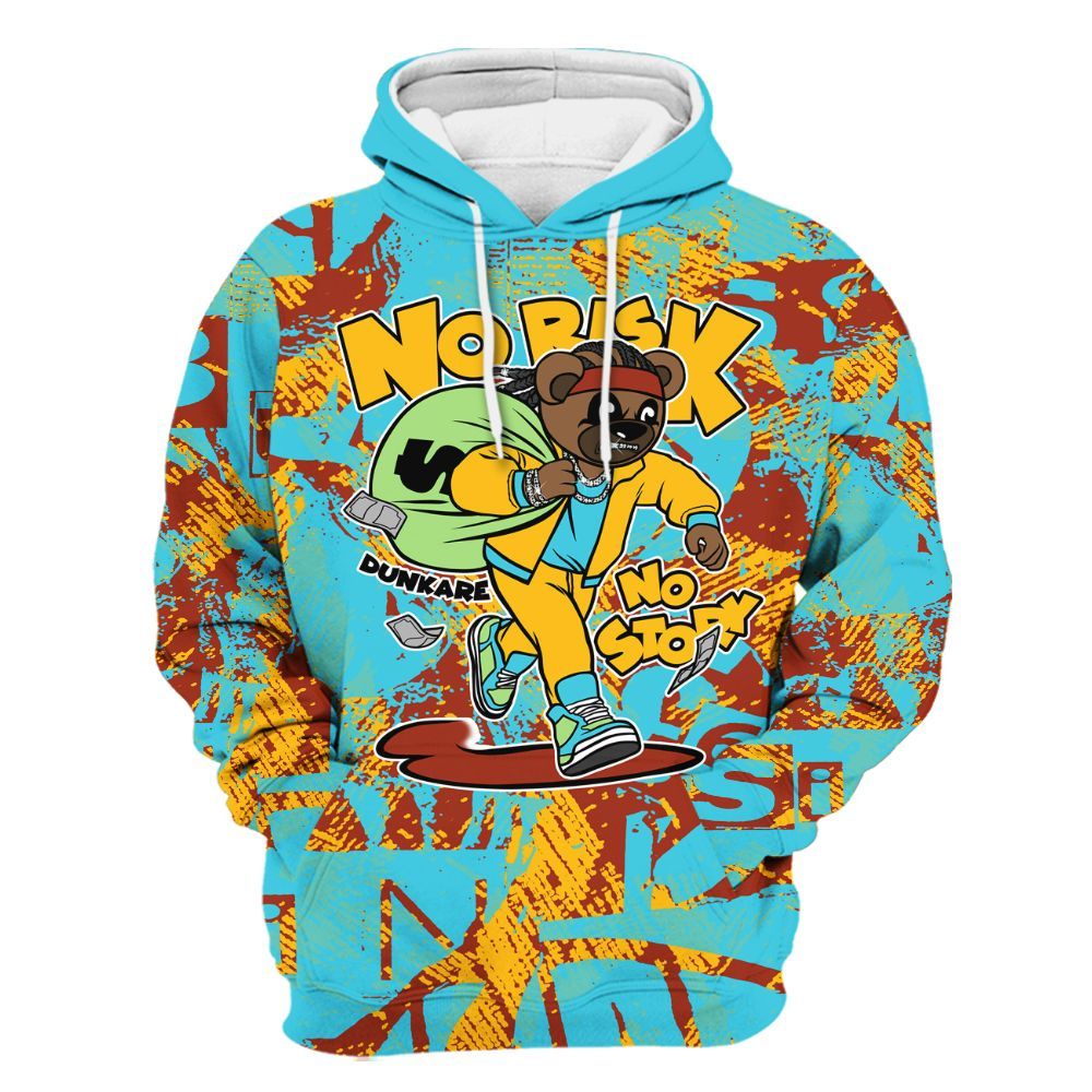 Hoodie To Match SB Dunk Di'Orr Greenwood - Certain Bear Abstract Graffiti All Over Print