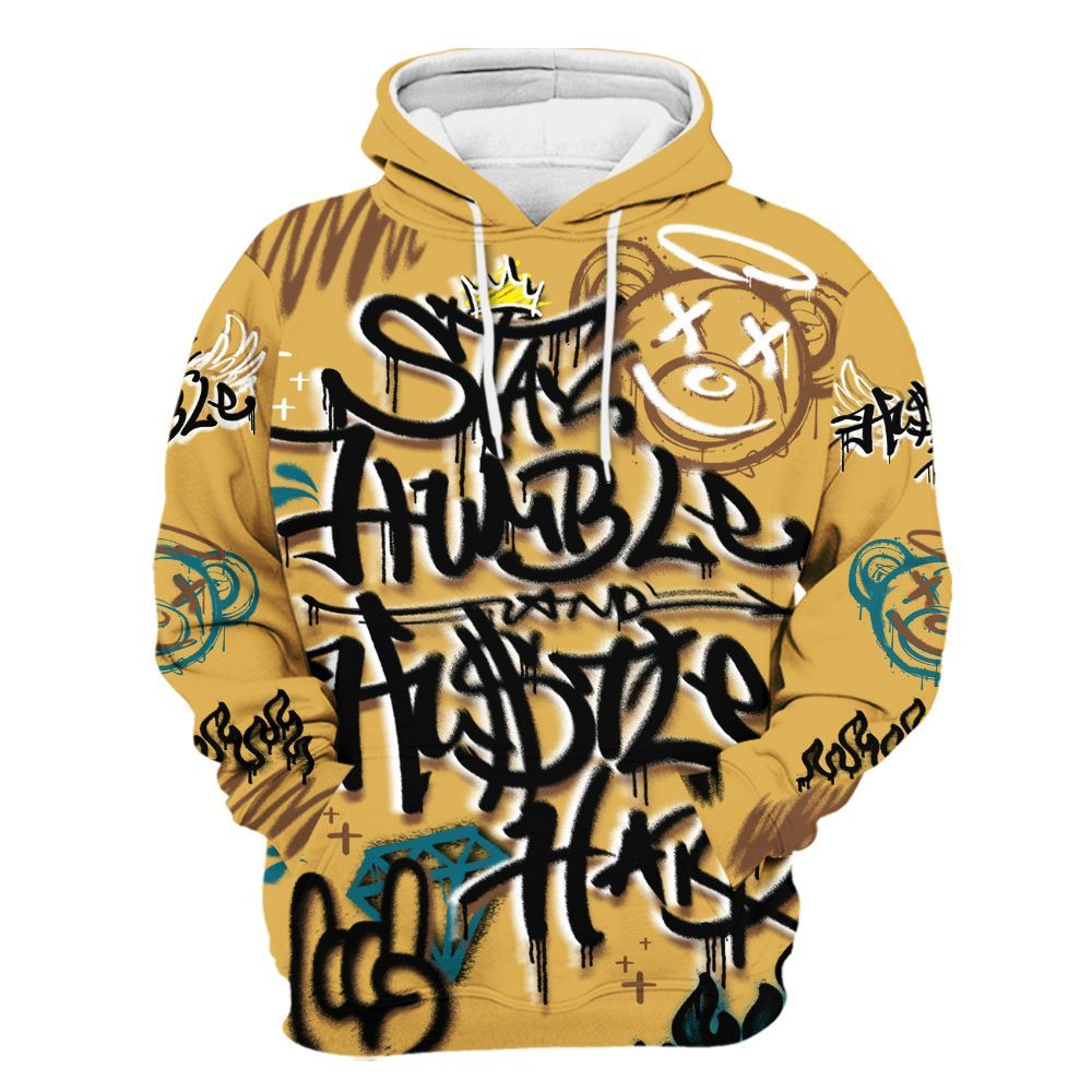 Hoodie To Match Retro Cacao Wow 4s - Humble Drip Streetwear Graffity All Over Print