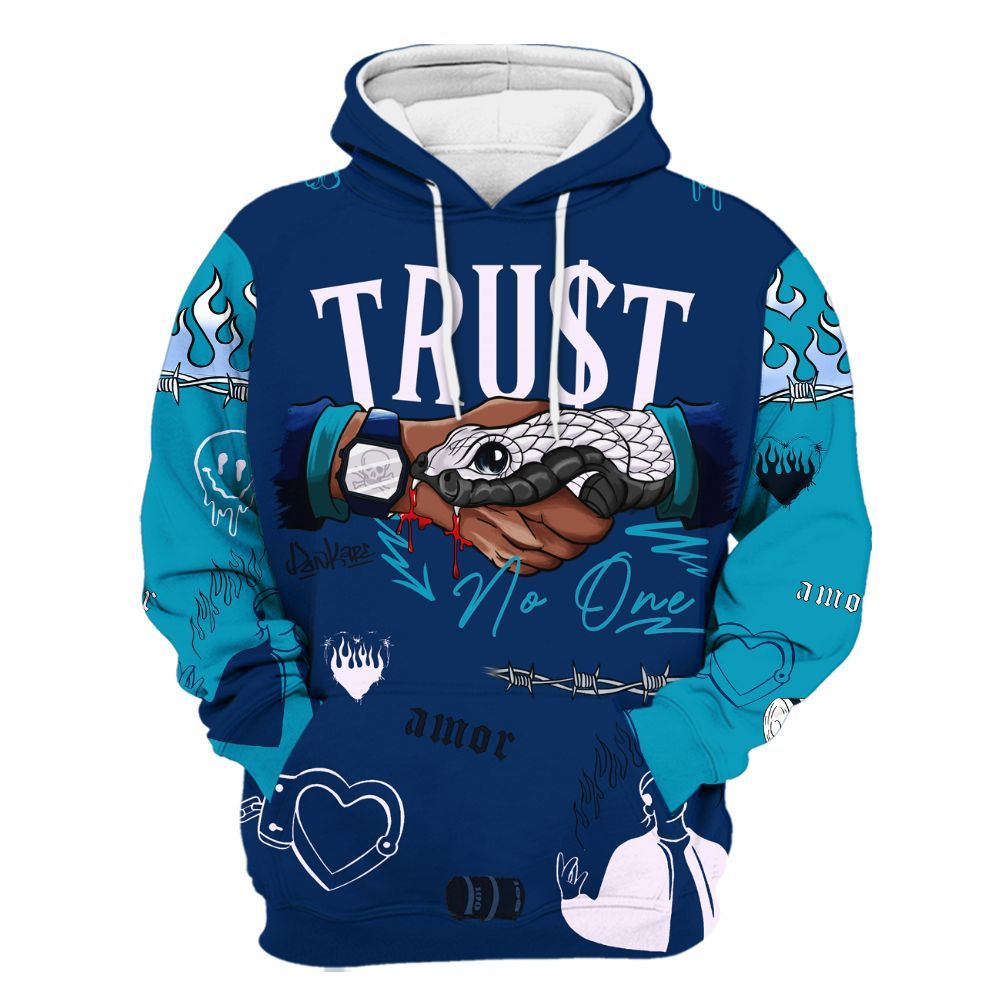 Hoodie To Match Kobe 5 X-Ray - Snake Trust No One All Over Print