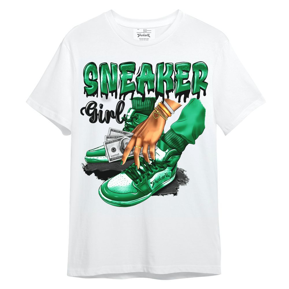 Shirt To Match Mid Lucky Green 1s - SNEAKER Girl Money Drip Unisex Shirt