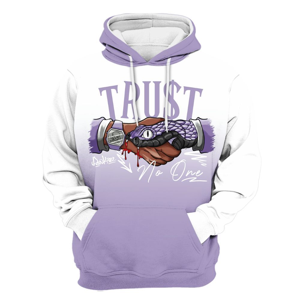 Hoodie To Match Low Pure Violet 11s - Snake Trust No One Drip All Over Print