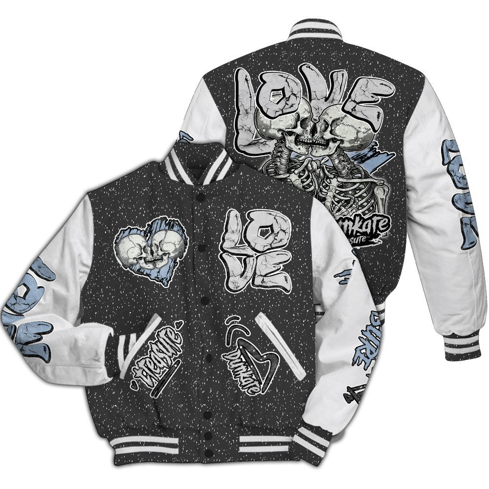 Varsity Jacket To Match Reverse Oreo 6s - Skull Bear All Over Print