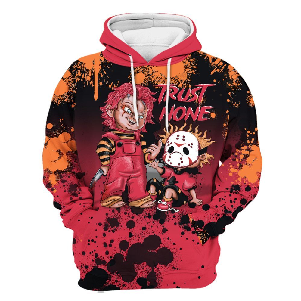 Hoodie To Match Air Max Portal Bright Ceramic - Trust No One Scary All Over Print