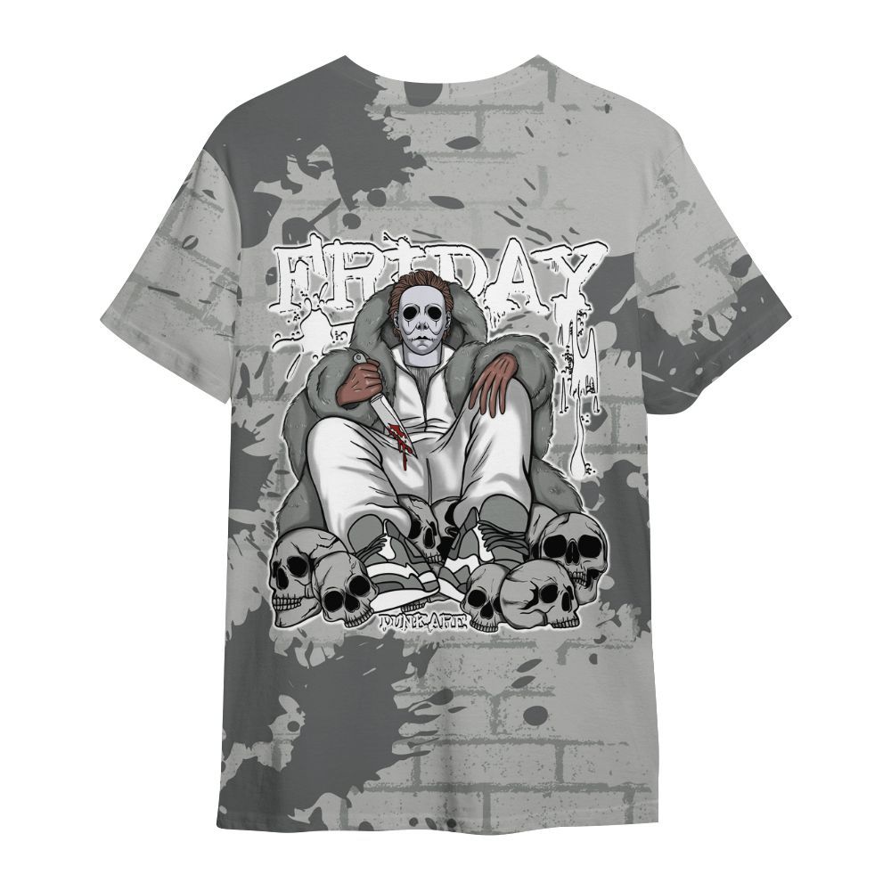 Shirt To Match Retro Wet Cement 4s - Friday Brick All Over Print