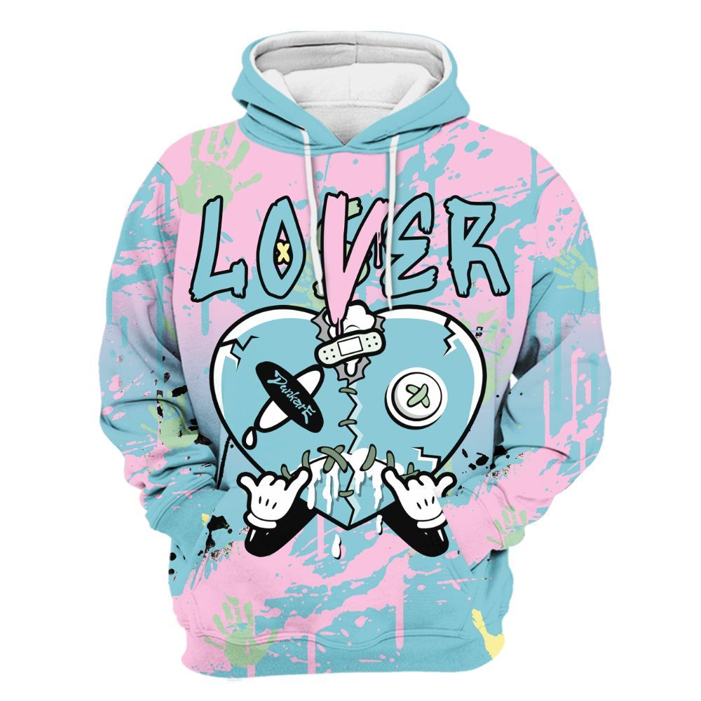 Hoodie To Match SB Dunk Low Visty - Loser Lover Drip Heart All Over Print