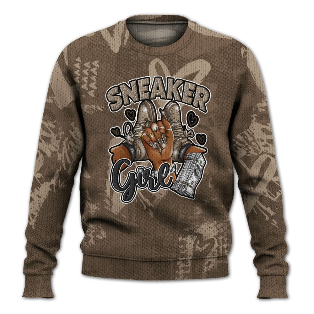 Knitted Sweater To Match Dark Mocha Jack - Sneakerz Girlz Heart Grunge