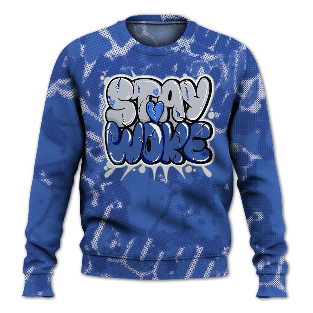 Sweatshirt To Match Air Foamposite One Royal - Stay And Woken Street All Over Print