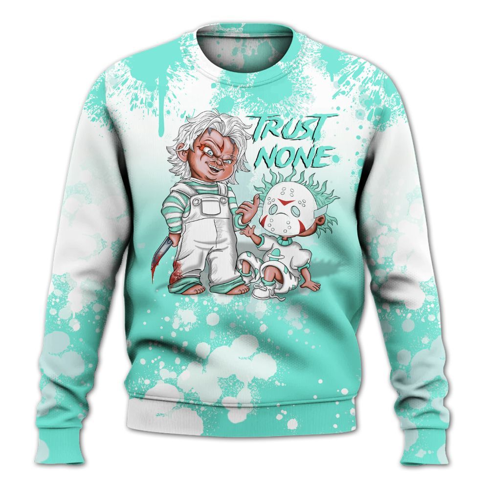 Sweatshirt To Match Retro Low Igloo 11s - Trust No One Scary All Over Print
