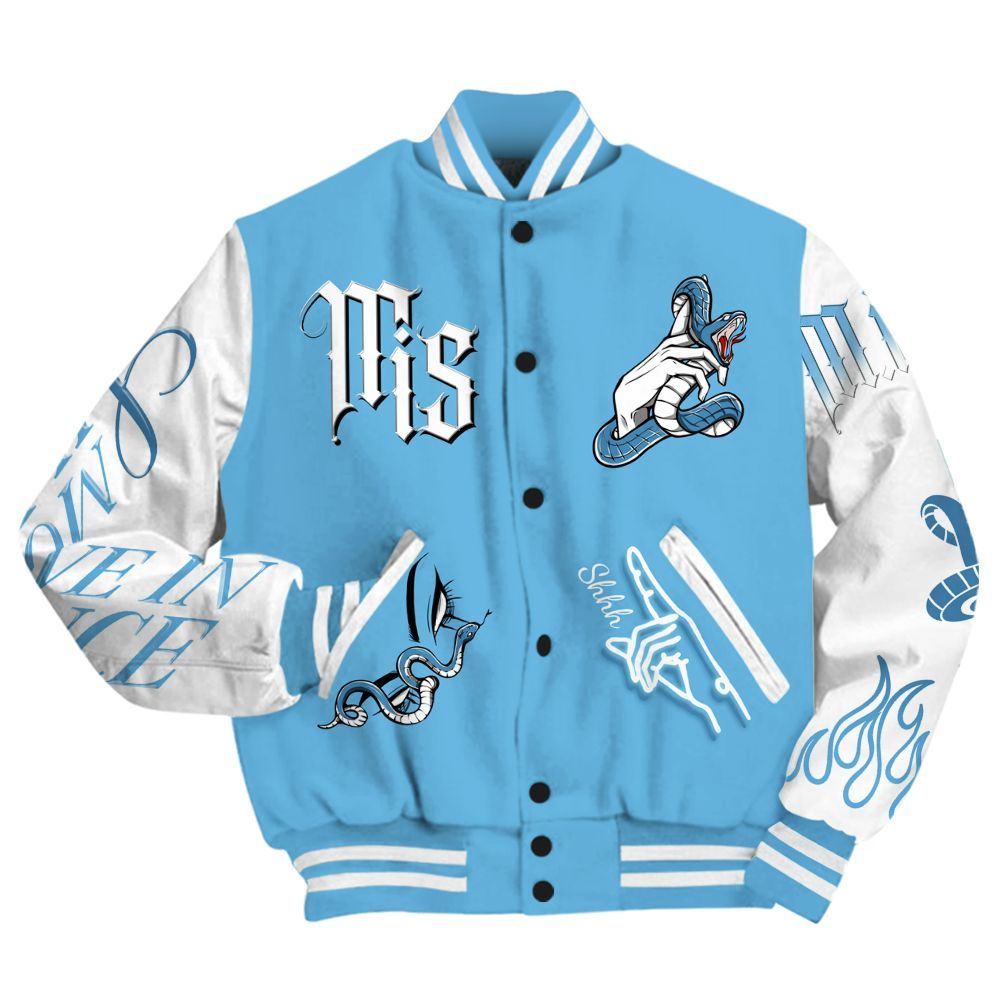 Varsity Jacket To Match Melo 12s - Girl Move In Silence All Over Print