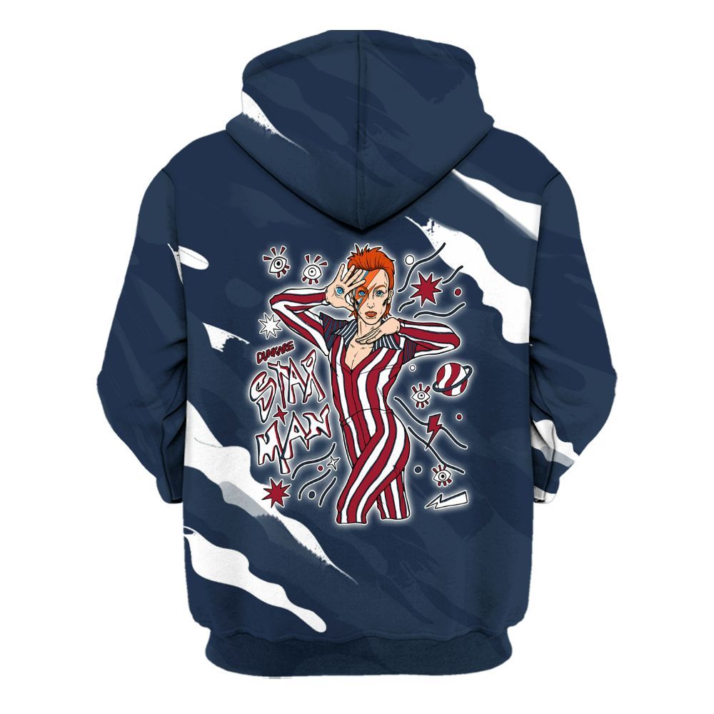 Hoodie To Match Retro Olympic 6s - Starmans Graphics Colored All Over Print