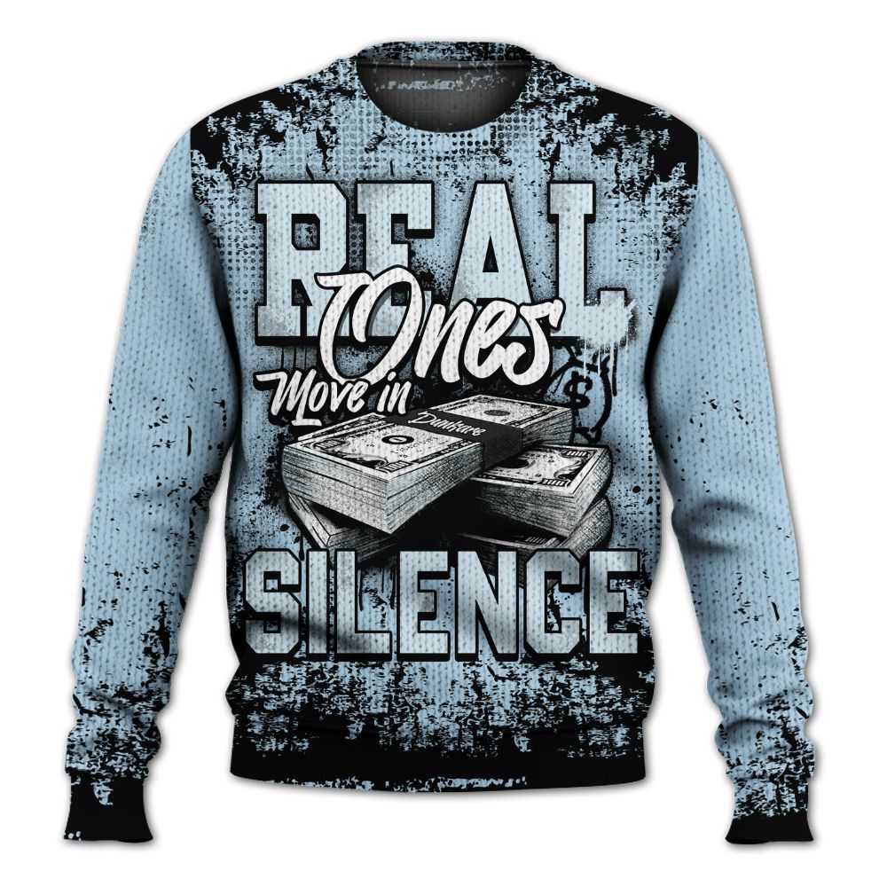 Sweater To Match Foamposite One Psychic Blue - Move In Silence Money Retro Graphic