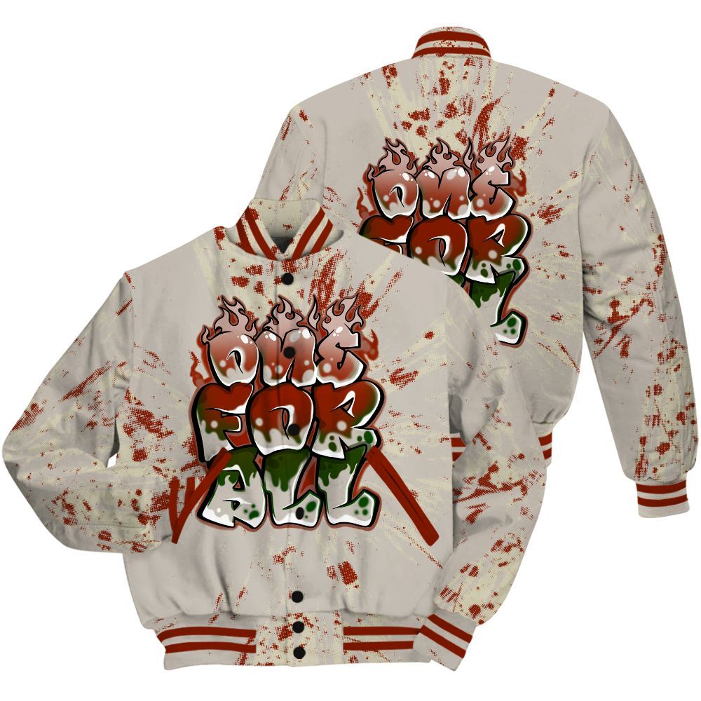 Varsity Jacket To Match El Grito 5s Shirt - Ones For All Graphic Luxury All Over Print