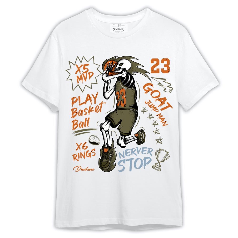 Shirt To Match Olive 5s - Never Stop G.O.A.T Shirt Outfit