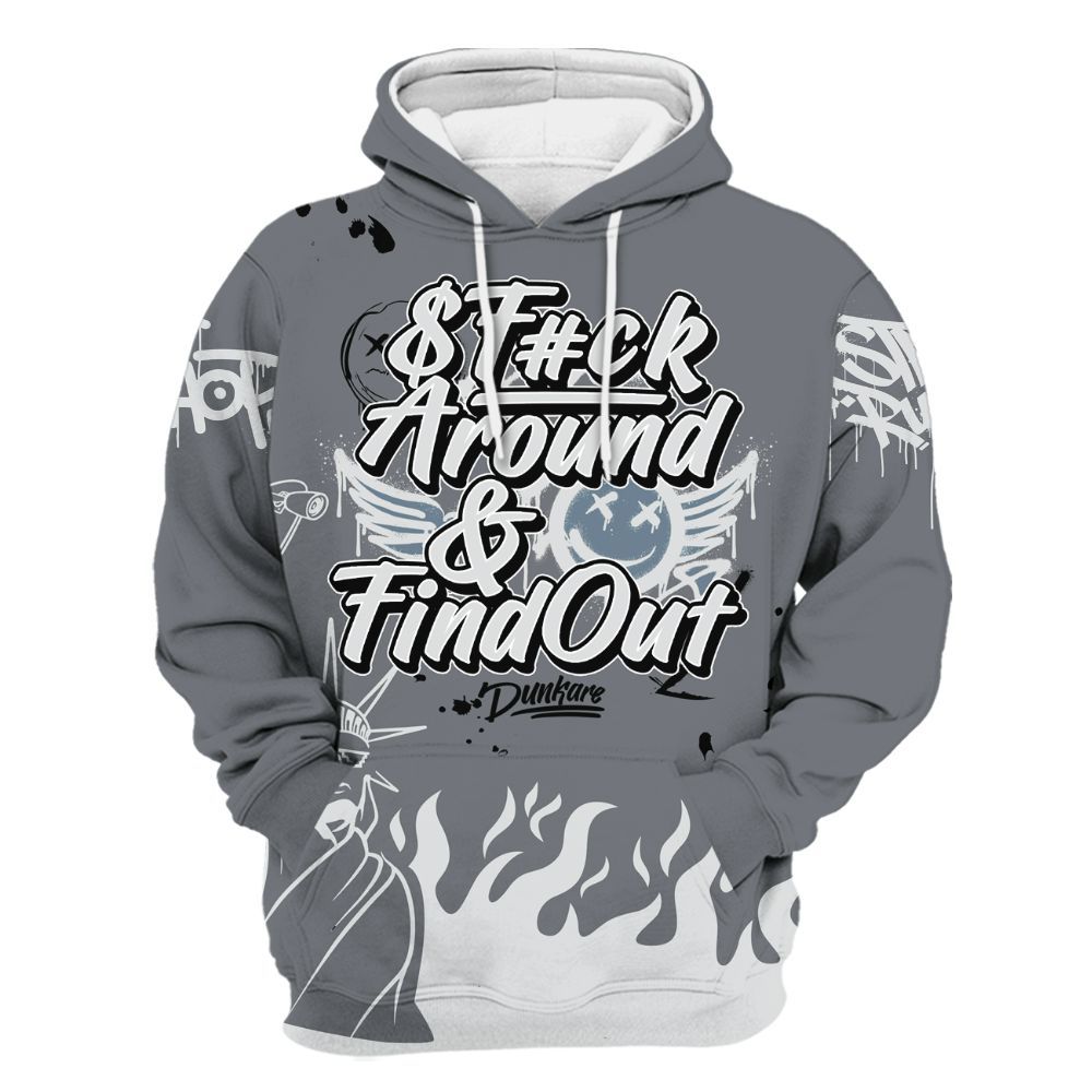 Hoodie To Match Air Max DN Silver Bullet - Graphic Fck Around Find Out All Over Print