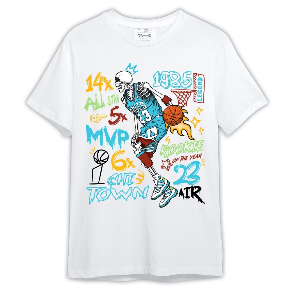 Shirt To Match SB Dunk Di'Orr Greenwood - 1985 Legend Skeleton Shirt Outfit