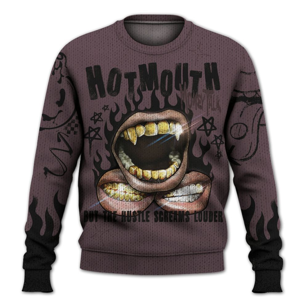 Knitted Sweater To Match AMM Black 3s - Mouth Burning Street Style