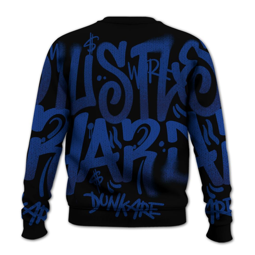 Knitted Sweater To Match Air Foamposite One Royal - Angel Hustle Hard