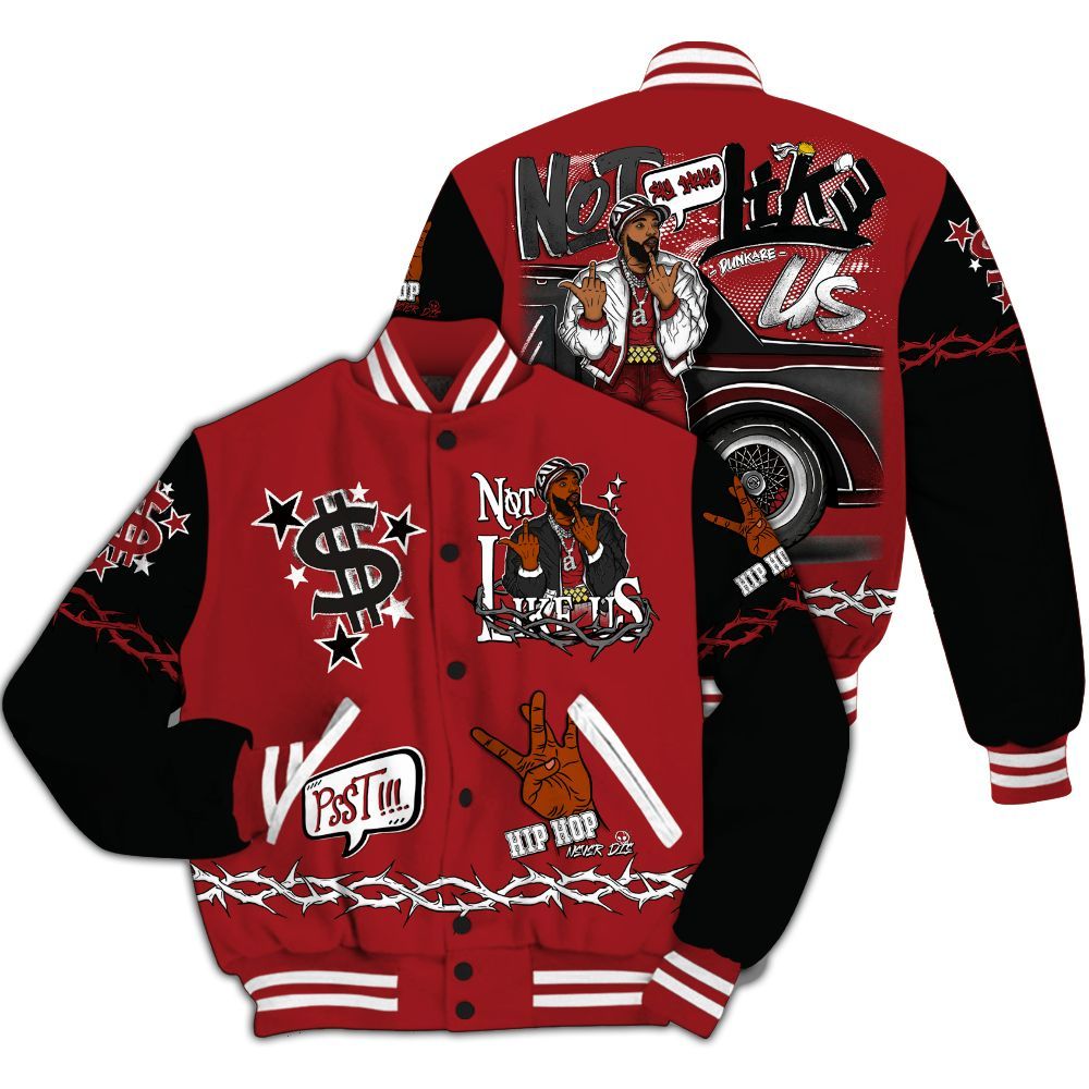 Varsity Jacket To Match Alternate Flu Game 12s - They Dislike Us All Over Print