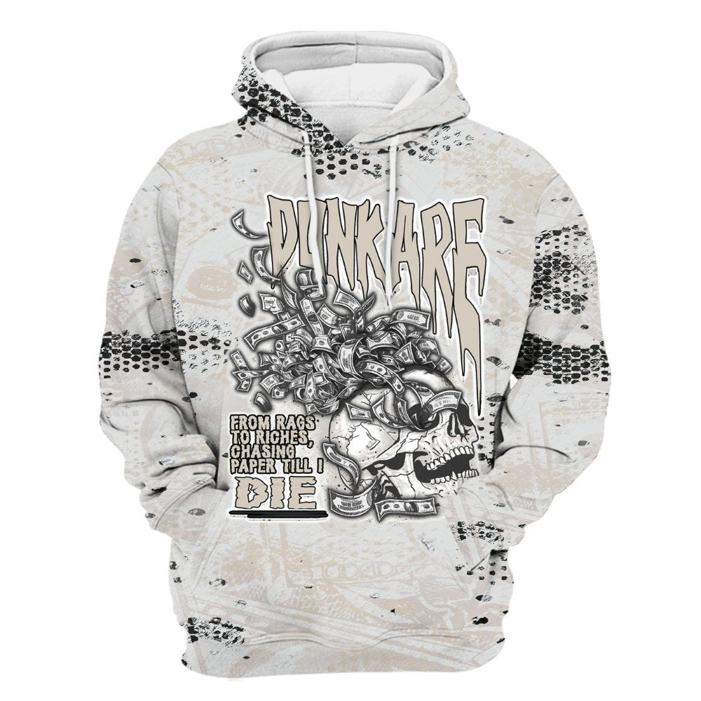 Hoodie To Match Retro Reverse Metallic 5s - From Rags To Riches All Over Print