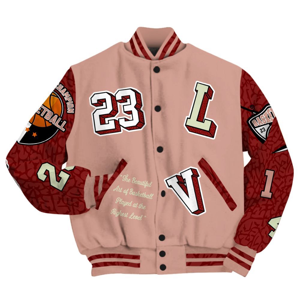 Varsity Jacket To Match Valentines Day 3s - The GOAT Got Em Streetwear All Over Print