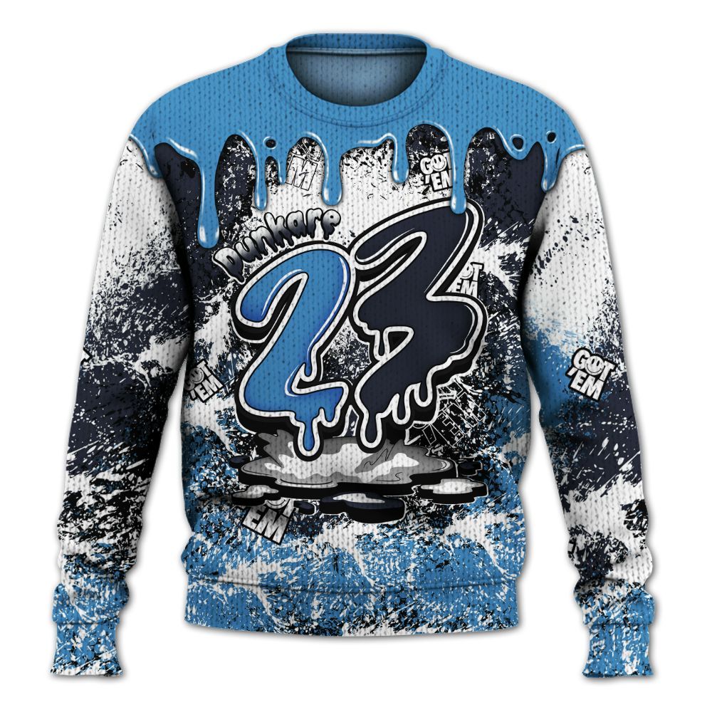 Dunkare Low OG Obsidian 1s Shirt, Dripping 23 Drip Knitted Sweater