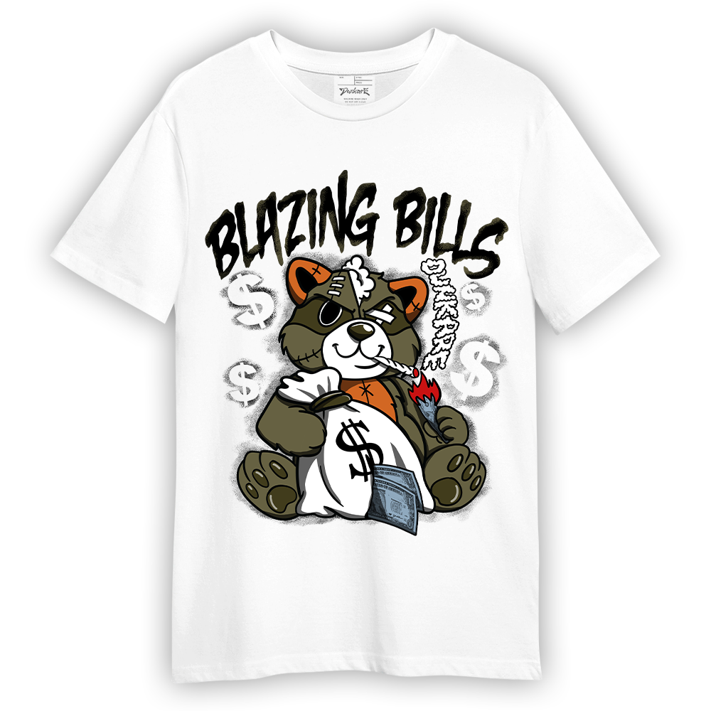 Shirt To Match T-Shirt Blazing Bills Raccoon, Olive 5s T-Shirt To Match Sneaker DNY V2