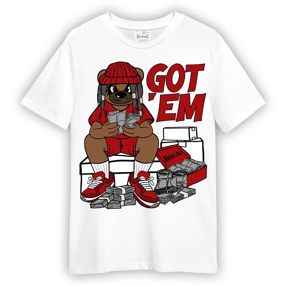 Shirt To Match Red Taxi 12s - Bagged It Bear Shirt Unisex