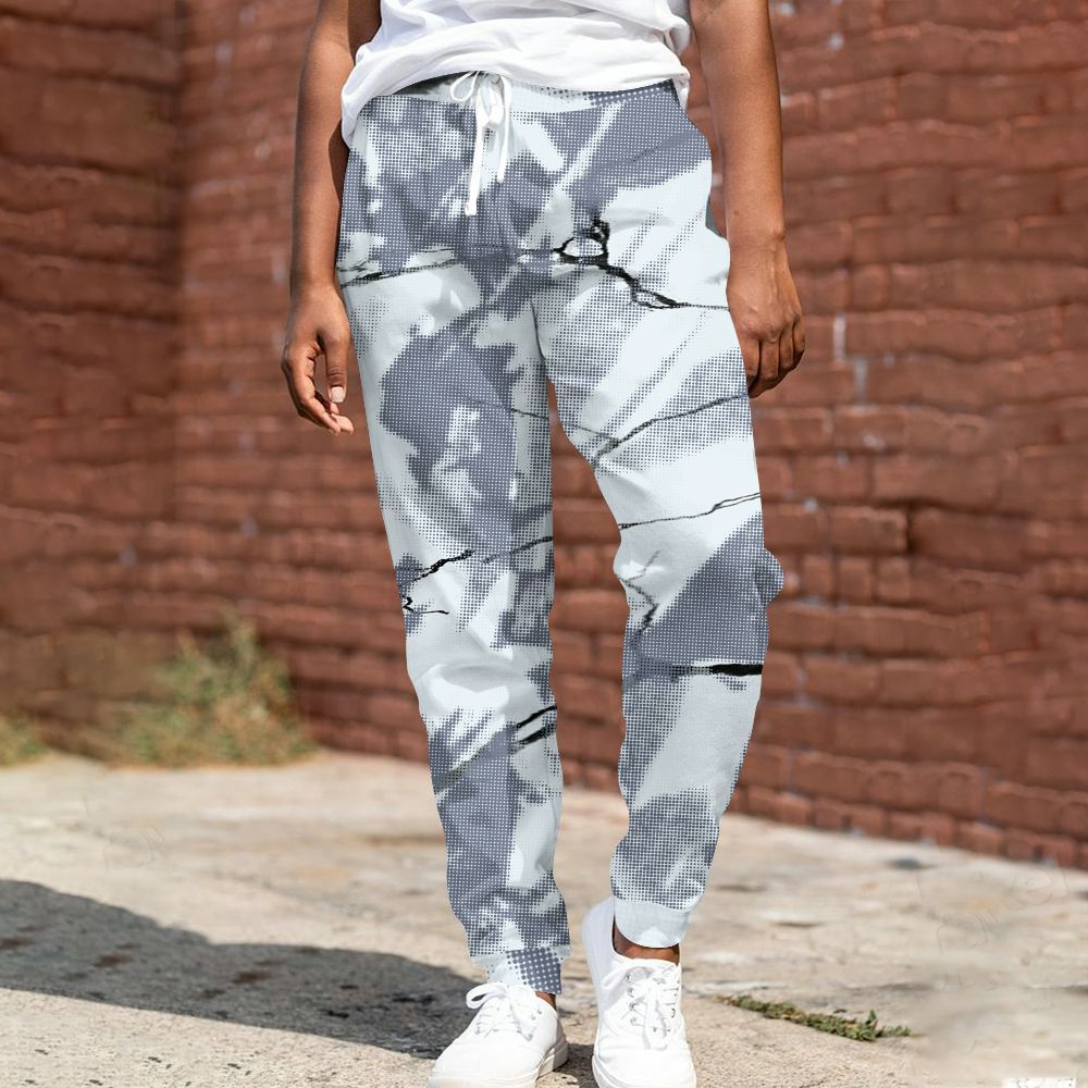 Sweatpant To Match Air Foamposite Jin Kazama - Abstract Halftone Graphic All Over Print