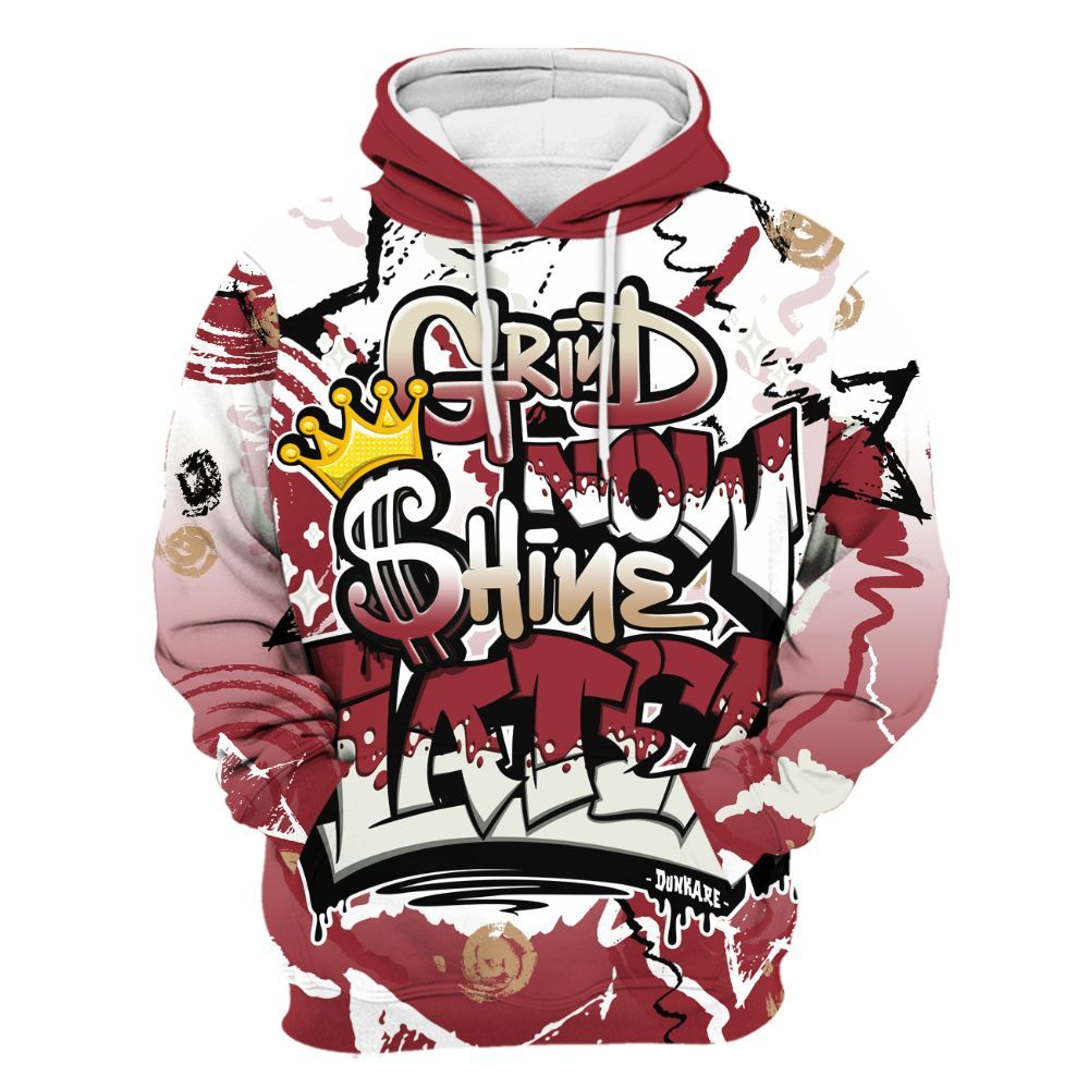 Hoodie To Match Chicago 2025 40s Shirt, Grind Shine Later Drip All Over Print