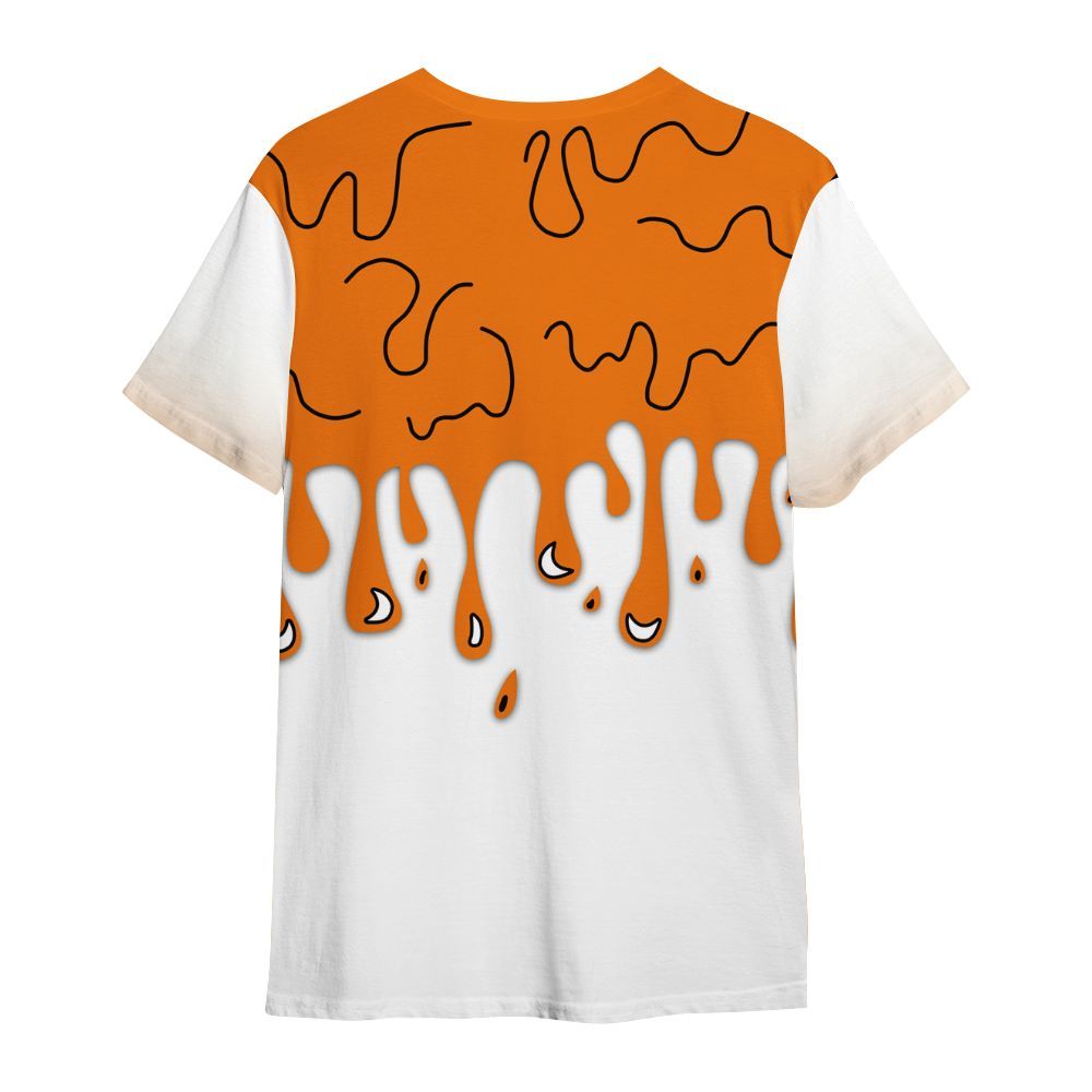 Shirt To Match Orange Citrus 3s - Snake Trust No One Drip All Over Print