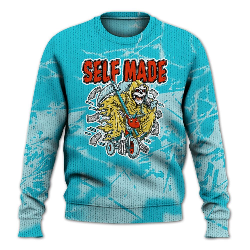 Knitted Sweater To Match Dunk Low KD 17 N7 - Self Make Skeleton Profound