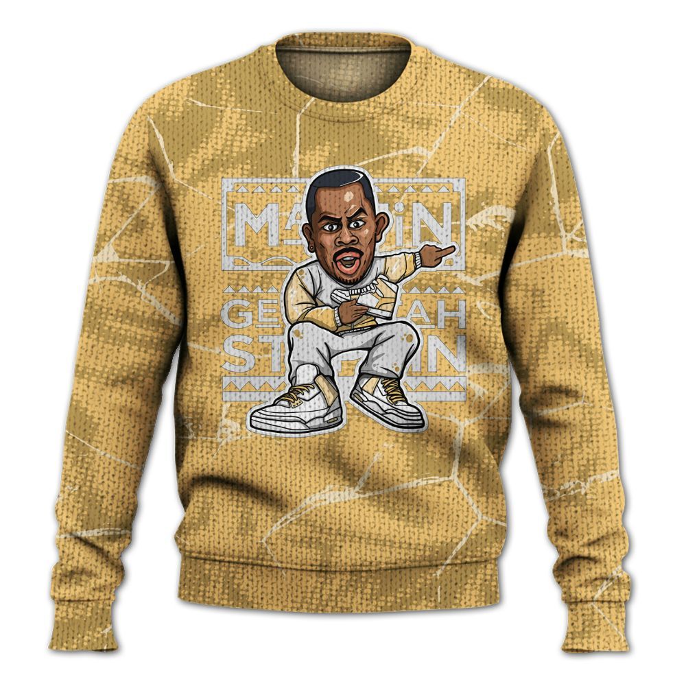 Knitted Sweater To Match Craft Paris 6s - Get Tag Sneakers Steppin' Graphic Crack