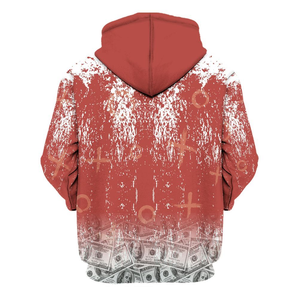 Hoodie To Match Dune Red 13s - Selfmade Unique Grunge All Over Print