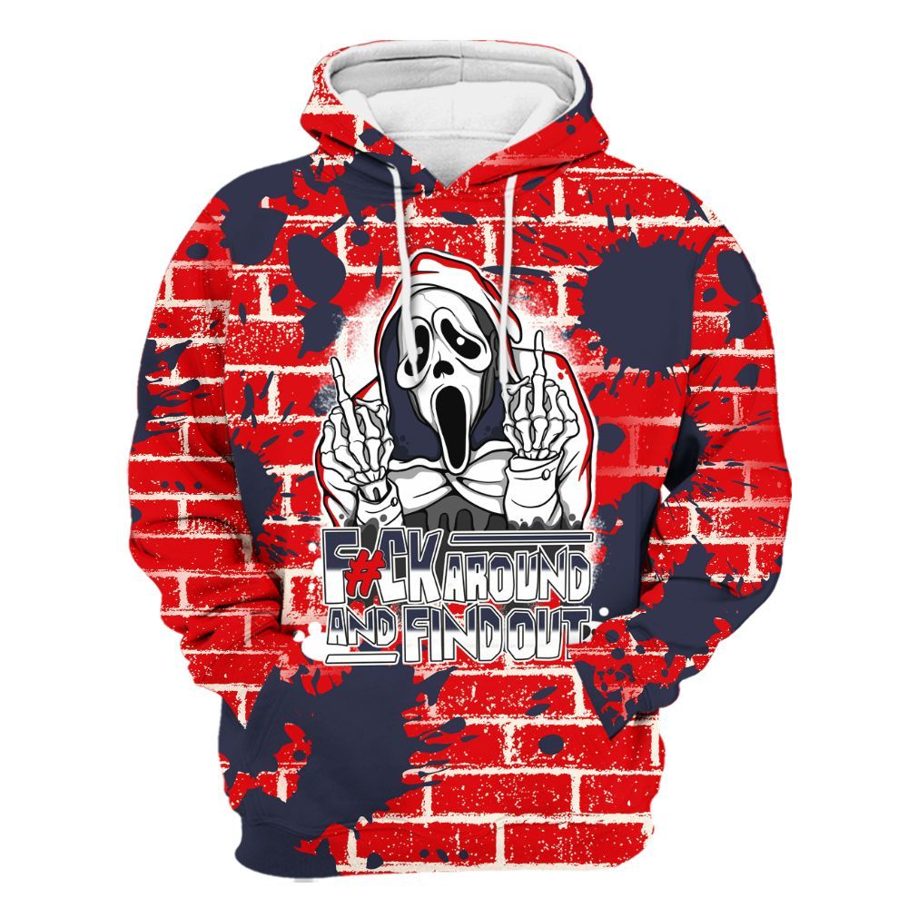 Hoodie To Match Low OG Howard University 1s - F#CK And Find Out Graphic Halloween All Over Print