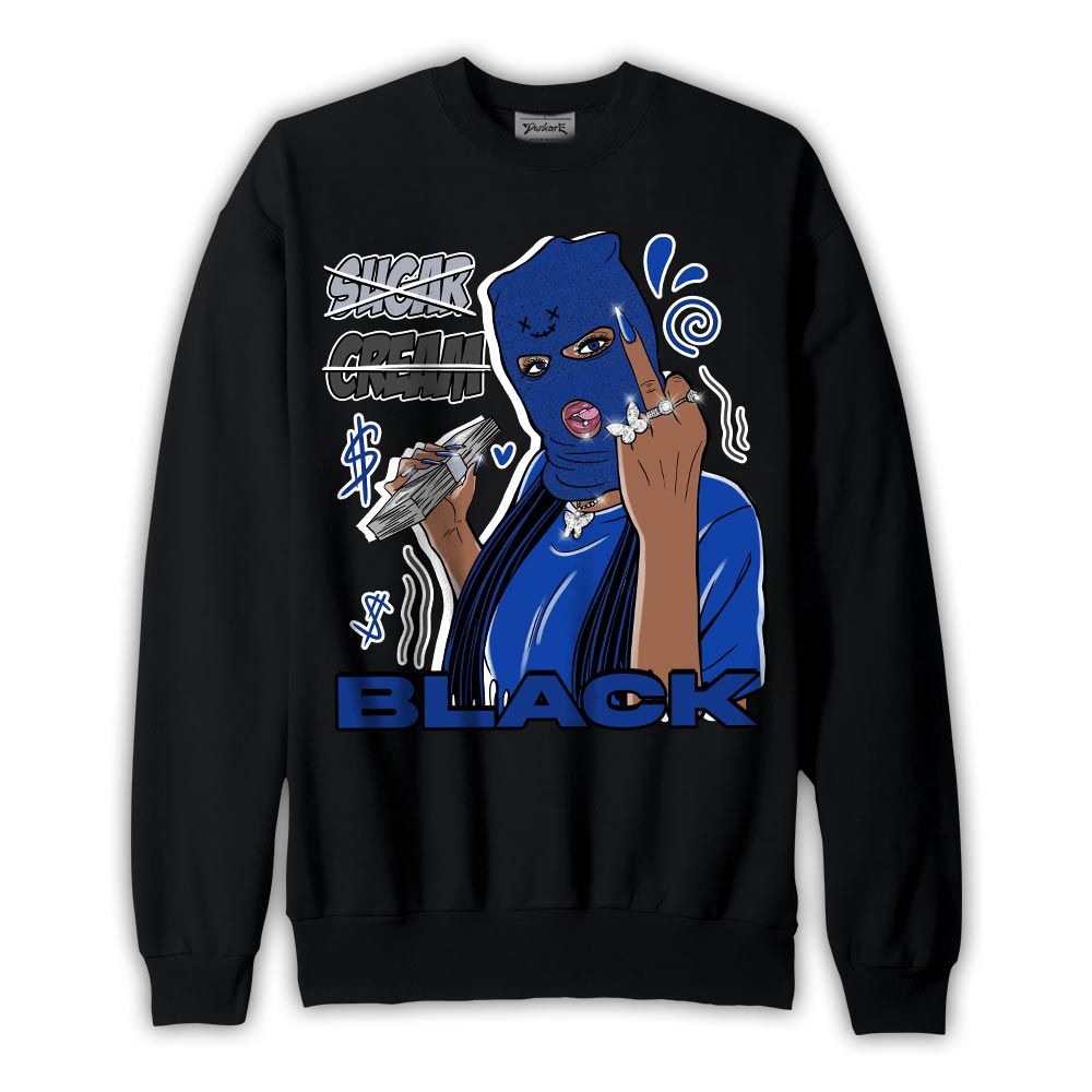 Sweatshirt To match Air Foamposite One Royal Sweatshirt - Black Sugarcream Unique Graphic