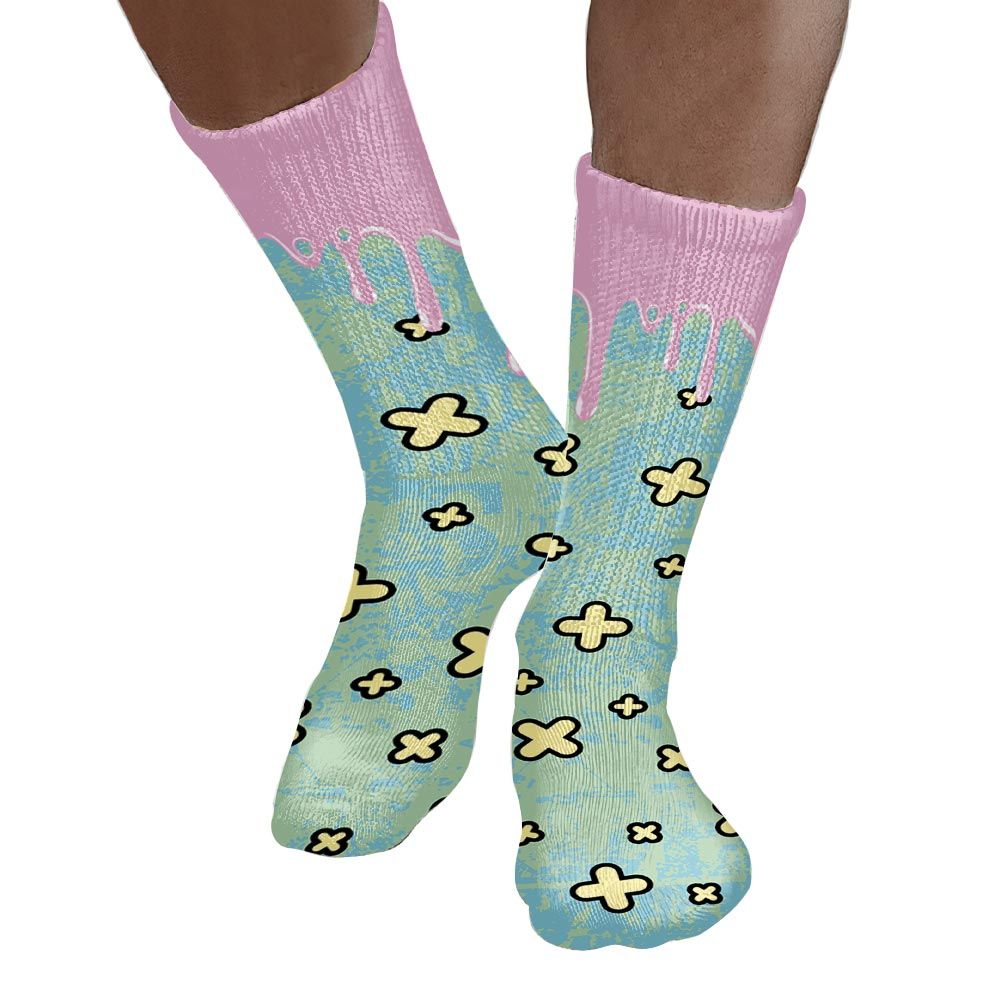 Sock To Match SB Dunk Low Visty - Dripping Signs Graphic Unisex