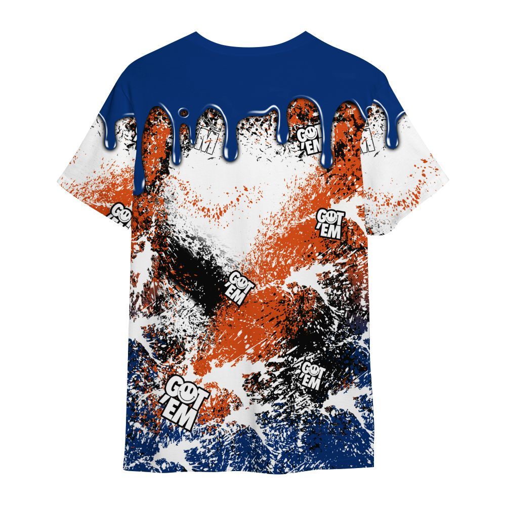 Shirt To Match Mid Knicks 1s - Dripping 23 Drip All Over Print